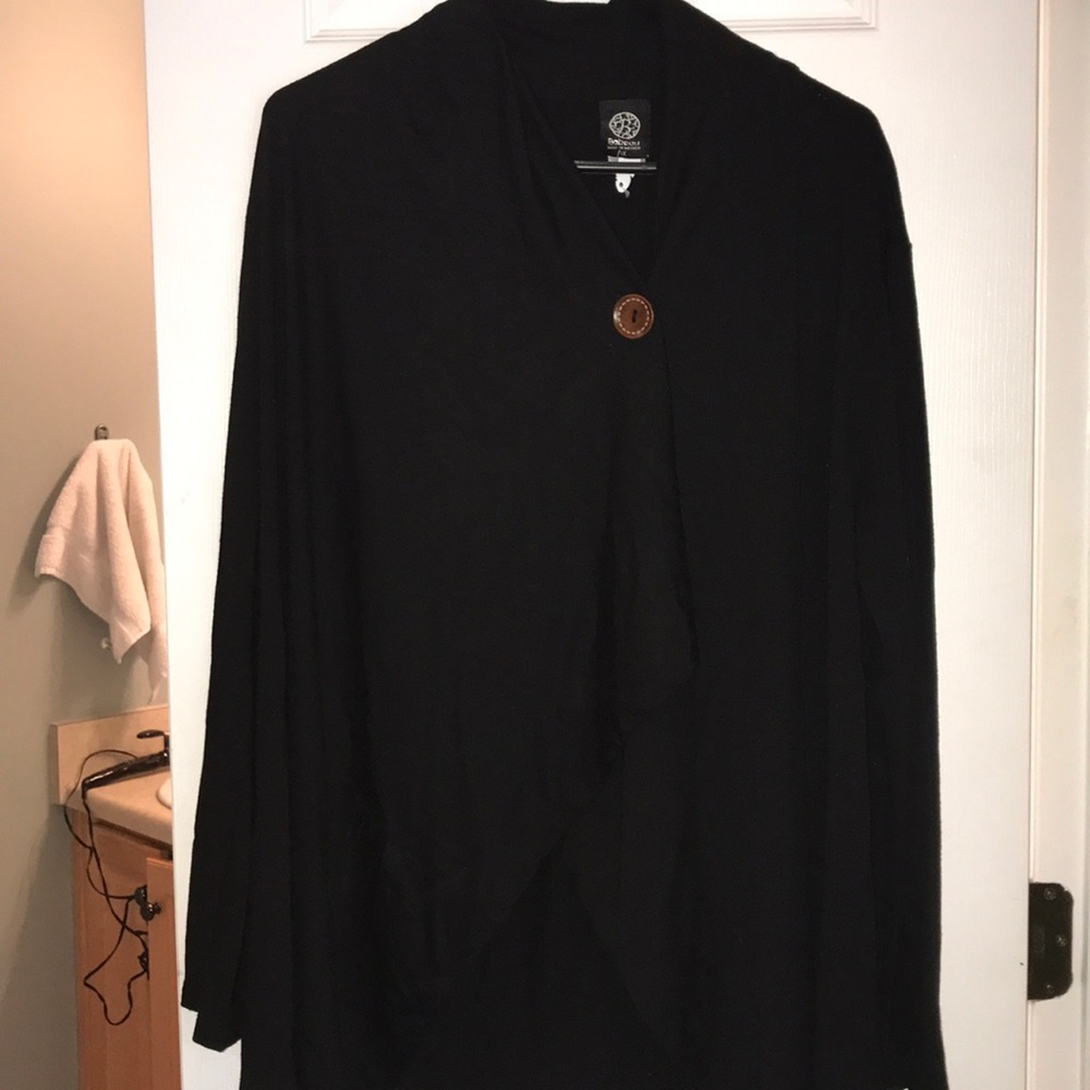 Black cardigan